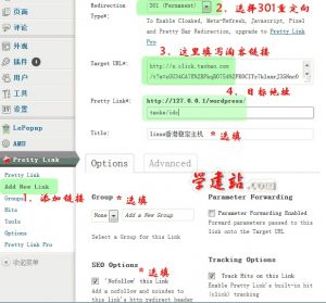 Pretty Link设置教程