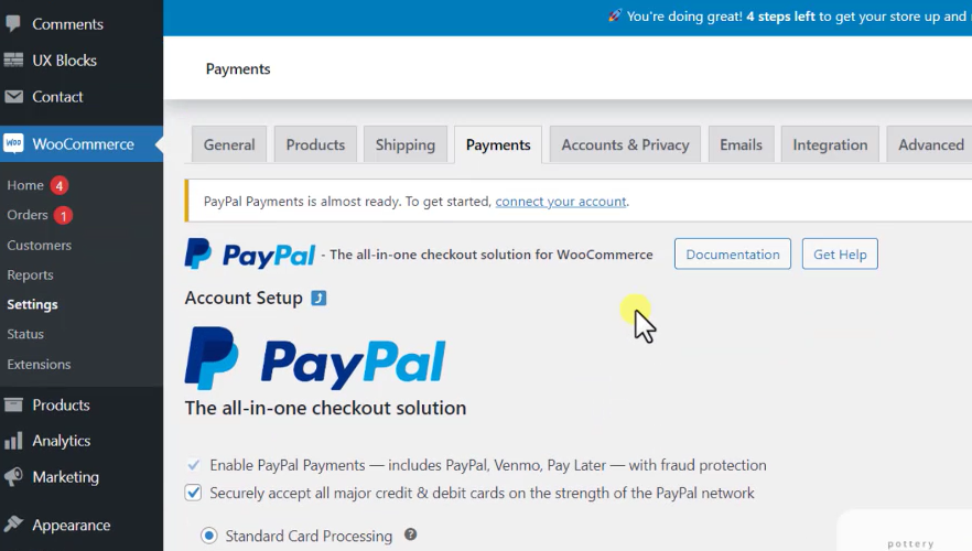 4 Paypal收款插件设置界面