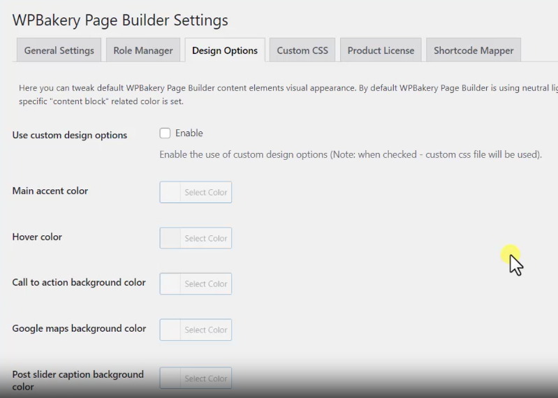 6 WPBakery Page Builder风格界面设置