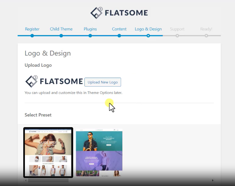 7 flatsome logo和独立站风格