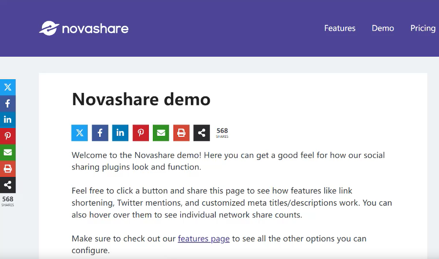 1 Novashare插件demo演示