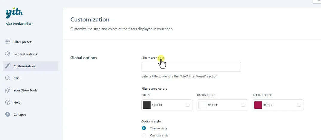 11 YITH WooCommerce Ajax Product Filte风格设置