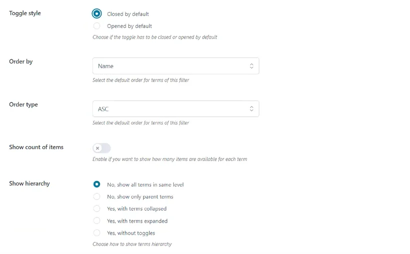 6 YITH WooCommerce Ajax Product Filte折叠效果