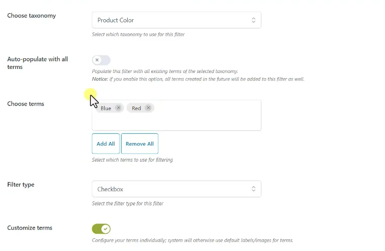 7 YITH WooCommerce Ajax Product Filte颜色属性筛选