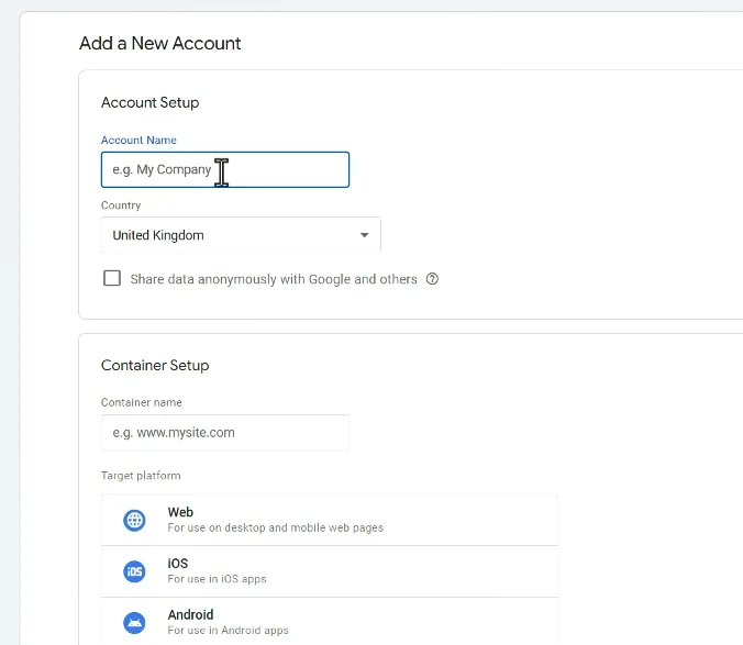 4-Google-Tag-Manager-添加账号